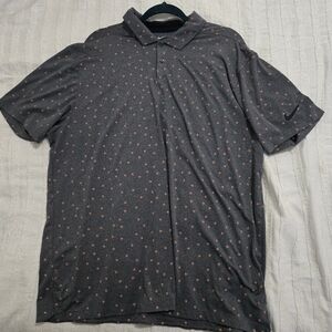 Nike Dri-Fit Floral Microprint Golf Polo - XL